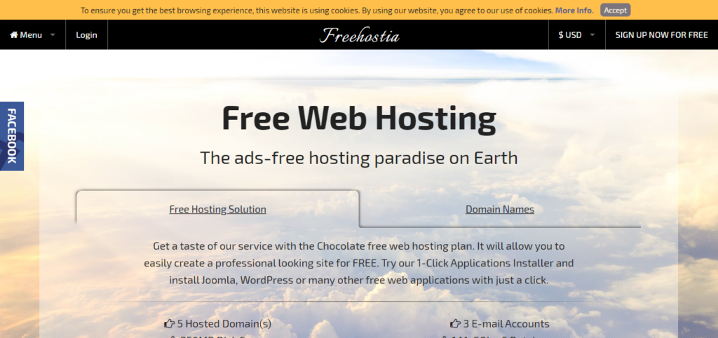 free hostia free best hosting 