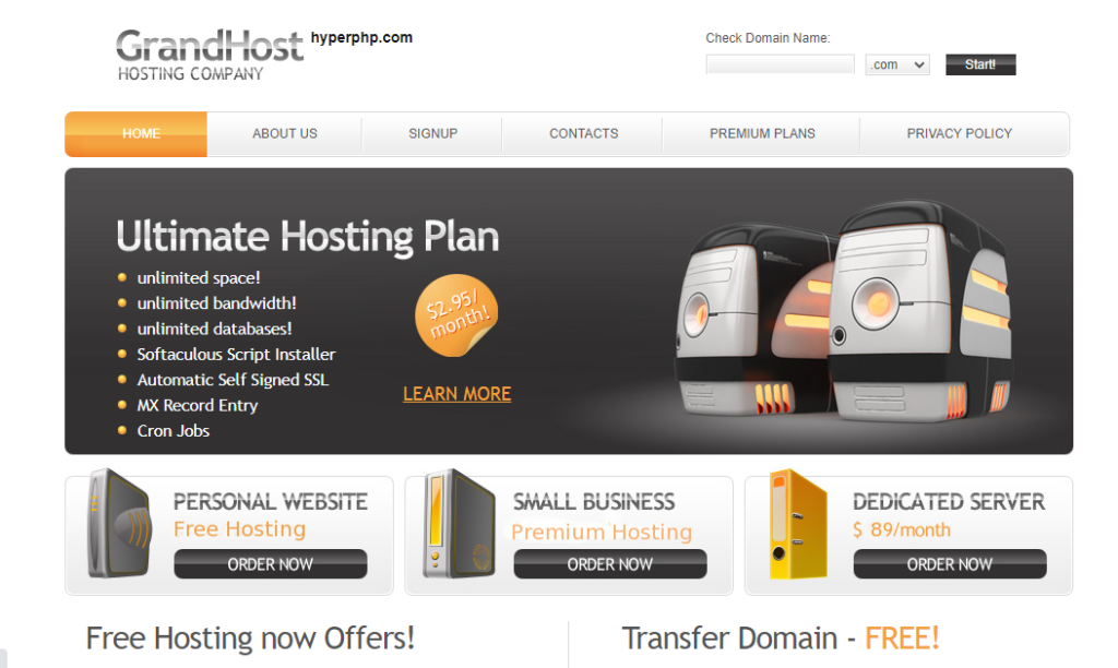 best website hosting for free